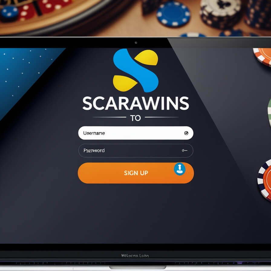 Secure Scarawins login and registration screen for Finland on mobile and desktop